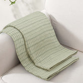Cotton Thermal Blanket Green